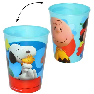 alles-meine.de GmbH 3 in 1 Möglichkeiten___ Trinkbecher/Zahnputzbecher/Malbecher - the Peanuts/Snoopy - Becher & Trinkglas aus Kunststoff Plastik - Jungen - für Kinder..