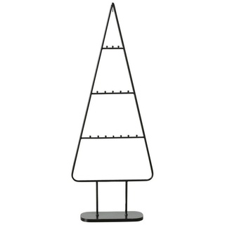 Spetebo Dekobaum Metall Tannenbaum THEO - 111 cm (Inhalt, 1 St., Aufsteller mit Haken), für Zierschmuck - Metallbaum Dekobaum Advent Winter schwarz