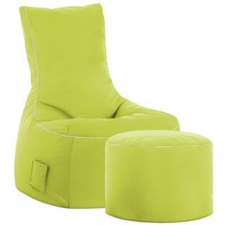 SITTING POINT Sitzsack Swing SCUBA (inkl. Sitzhocker, grün)