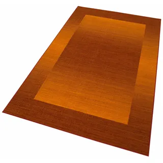 Teppich THEKO "Gabbeh Ideal" Teppiche Gr. B/L: 160 cm x 240 cm, 6 mm, 1 St., braun (rostbraun) Esszimmerteppiche moderner Farbverlauf, mit Bordüre, ideal im Wohnzimmer & Schlafzimmer