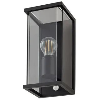 LUCANDE Außenwandleuchte Aluminium 29,0 cm mit Bewegungsmelder schwarz