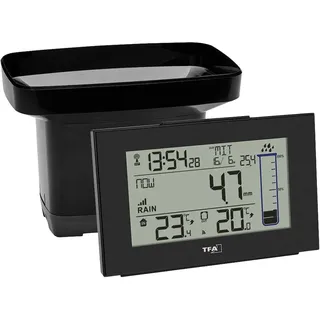 TFA Funk-Regenmesser Splash Schwarz 47.3006.01