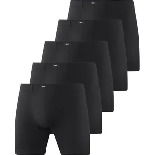 H.I.S. Langer Boxer Boxershorts schwarz S 4er Pack