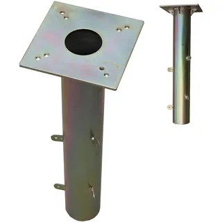 PROKIRA® Universal Bodenhülse Bodenplatte für Sonnenschirme & Wäschespinnen Gartenschirm, Schirmständer geeignet, 16x16cm, einfache Montage