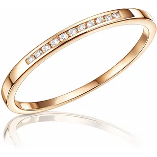 goldmaid Diamantring Rotgold Rosa Gr. 17