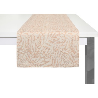 Tischläufer WIRTH "Gospic" Tischdecken Gr. B/L: 150 cm x 40 cm, 1 St., orange (terra) Tischläufer