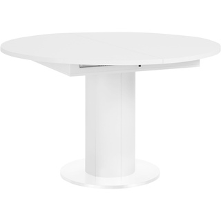 Esstisch, Tischplatte: Weiß matt lack, , 39975324-0 B/H/T: 130 cm x 78 cm x 130 cm