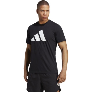 Adidas Herren Tr-es Fr Logo T Tshirt, schwarz/weiß, XL
