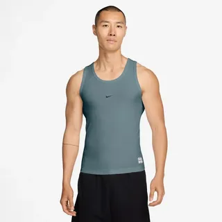 NIKE Athletic Club Dri-FIT Ribbed Fitness Tanktop Herren 382 - mineral slate/black M