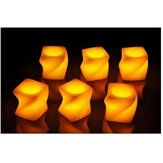 Hi LED-Kerze 5 x 5 cm 6 St. weiß