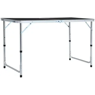vidaXL Campingtisch Klappbar Grau