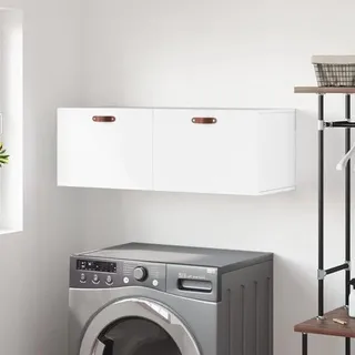 Famanu Wandregal Praktische Aufbewahrungslösung - 100 cm breit - Weiß