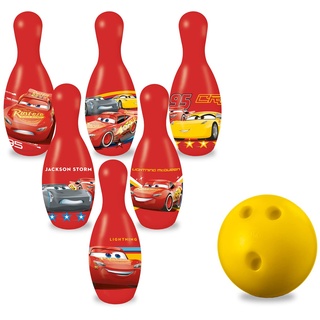 Mondo Toys – Cars-Bowling-Set für Kinder – INKLUSIVE 1 Ball und 6 Frozen-Themenkegel – Sportspielzeug – Spiel für Kinder 2 3 4 Jahre - 18821
