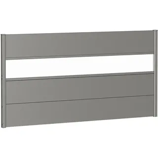 Biohort Sichtschutzelement 180 x 91 cm Quarzgrau Metall