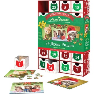 Puzzle Adventkalender - Weihnachtskatzen. 1200 Teile