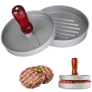 Burgerpresse aus Aluminium, Antihaft-Hamburgerpresse, Burger Patty Maker aus Aluminium, Burgerpresse Patty Maker, Burgerpresse, mit Griff, Burgerpresse Set für die Herstellung von Burger-Patty