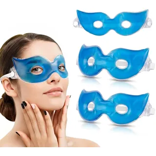 3 Stück Augenmaske Kühlend Kühlpads Augen Kühlmaske Augen Kühlmaske Kühlbrille Augen Kühlbrille Nach Augen Op Geeignet Bei Geschwollenen Augen Müdigkeit Augenringen Und Migräne(Blau)