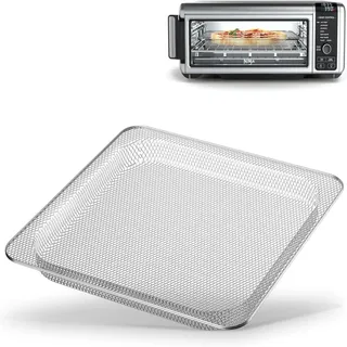 Ninja Foodi Dreistufiger Rechteckiger Grill: Edelstahl 304, Stapelbarer Grillrost, Zwei Kammern, Mehrstufiges Grillen, Platzsparend