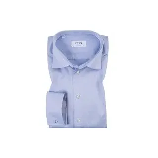 ETON Herren Hemd blau Baumwolle, blau, NOS