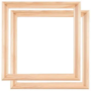 BK BILDERRAHMEN KOLMER Schattenfugenrahmen Holz weiß 30x30 cm 2er Set