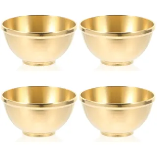 Cabilock Schale Bronze Deko 4 Stück Buddha-opferschale Aus Reinem Kupfer Meditationsschalen Anbetungsschale Altarschalen Kupferschale Des Tempels Topf Schmieren Wischschale Schmuck Tablett Empfindlich