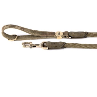 MyFamily Leine für Hund in gemischter Baumwolle und hochwertiges Seil in Italien, Metall -Oberflächen in englischer Messing, Praktisch und komfortabel, handgefertigt, West Point Collection