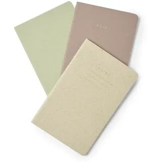 Thalia Notizbuch Recycled Stitch 3er Set Traube