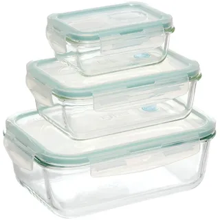 5 FIVE 5five 3 große rechteckige Glasboxen Clipeat