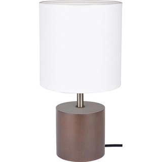 Spotlight, Tischlampe, Tischleuchte Trongo Runde Nachttischlampe aus Buchenholz 7081976 (E27)