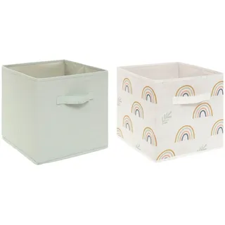 Atmosphera Set aus 2 Aufbewahrungsboxen für Kinder - grün Atmosphera Créateur D'Intérieur