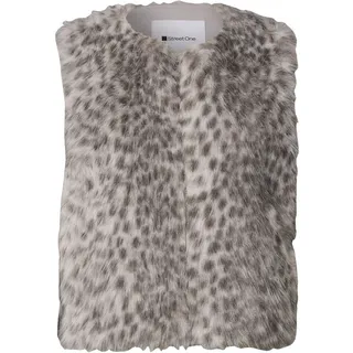 STREET ONE Fake-Fur Weste beige 42