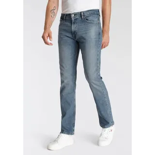 5-Pocket-Jeans LEVI'S "513 SLIM STRAIGHT" Gr. 33, Länge 32, blau (farout) Herren Jeans 5-Pocket-Jeans
