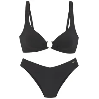 French Connection Triangel-Bikini Damen Schwarz 34 Cup A/B