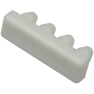 GARDINIA Endstück für Aluminium-Vorhangschiene 1-läufig Weiß 2-er Pack