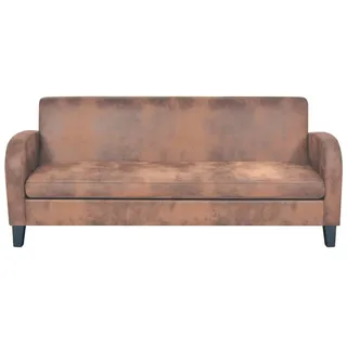 Helloshop26 - 3-Sitzer-Schlafsofa ausziehbares Gästebett Wohnzimmer-Tagesbett klappbar für den Innenbereich braunes 02_0019572