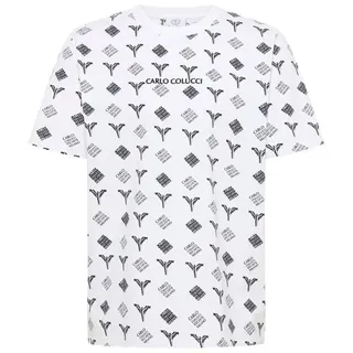 CARLO COLUCCI T-Shirt Falchi weiß S