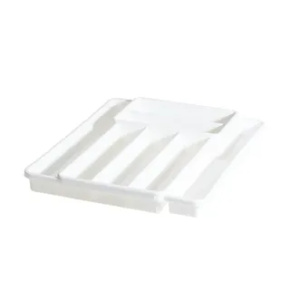 Rotho Besteckkasten  Domino , weiß , Kunststoff , Maße (cm): B: 39,7 H: 34,1 T: 5,1