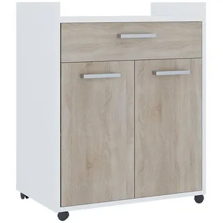 Vicco Ansel Rollcontainer 60 x 40 x 0 cm Weiß/Sonoma