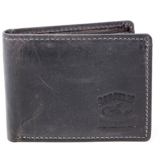 SHG Geldbörse ⌂ Herren Leder Börse Portemonnaie, Brieftasche Lederbörse mit Münzfach RFID Schutz Männerbörse grau