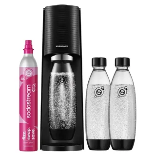 Sodastream Terra black + 3 Flaschen + Zylinder