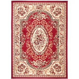 Tapiso Teppich 80 x 150 cm Beige/Rot