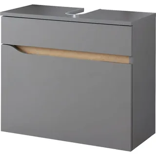 Saphir Waschbeckenunterschrank 1 Schublade 60 x 53 cm Grau