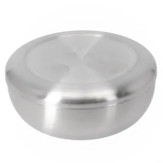 Leichte Reisschale aus 304 Edelstahl mit Deckel, praktisch für Camping und Wandern (10,5 cm)
