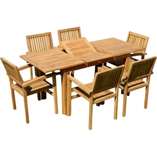ASS Altenburger Teakholz Set 7-tlg. Braun