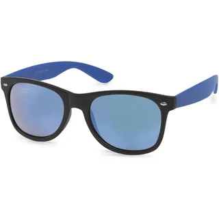 Stylebreaker Nerd Sonnenbrille in Schwarz-Blau matt | Blau | Gr.: onesize