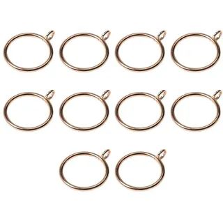 Buhdjfnke Goldene Römische Hoop-Vorhänge, Clip-Haken-Vorhang mit Öse, für Gardinenstange Geeignet