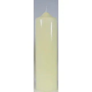 Stumpenkerze elfenbein-farbig 25 x 7 cm - Rundkerze 250x70 mm, Kerzenrohling -4713- Kaminkerze zum Basteln und Verzieren