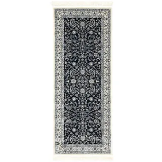 RugVista Nain Florentine, Teppich, Perser traditionell, 80 x 200 cm, Rechteckig, Niedriger Stapel, Wohnzimmer, Esszimmer, Schlafzimmer, Küche, Diele, Nur chemische Reinigung, oeko_tex_100, Dunkel Blau
