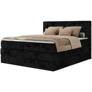 MKS Meble Tiliano King 140 x 200 cm H3 Schwarz