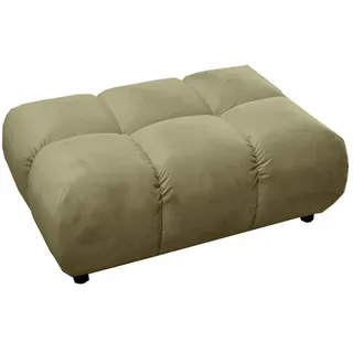 KAWOLA Hocker VIVIEN Samt 108 x 41 x 73 cm Grün